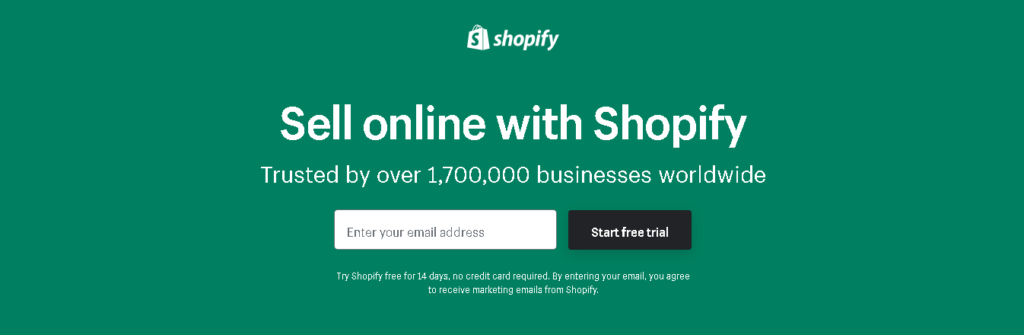 Shopify for artists-Start free trial